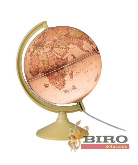 Glob ANTIC D-26 cm, cu iluminare, Limba romana